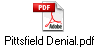 Pittsfield Denial.pdf