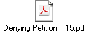 Denying Petition ...15.pdf